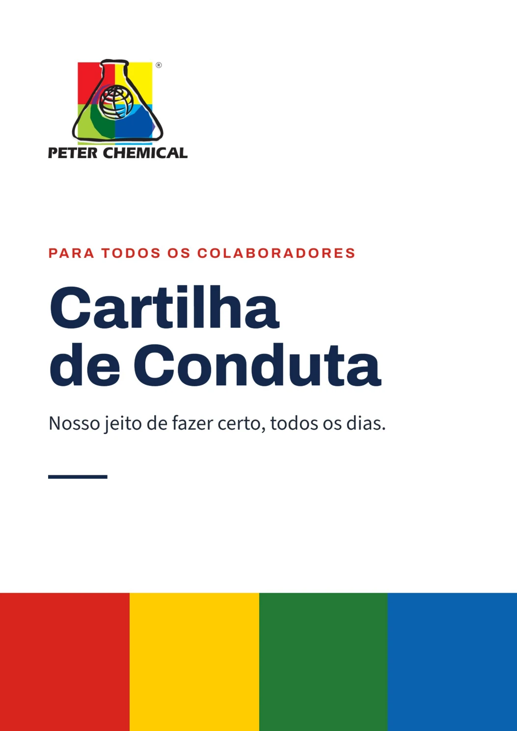 Capa da Cartilha de Conduta